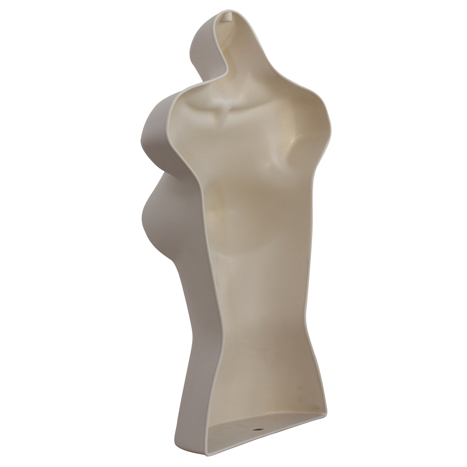 Half Body 3/4 Female Light skin Hanging Plastic Body Form Mannequin