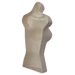 Half Body 3/4 Female Light skin Hanging Plastic Body Form Mannequin