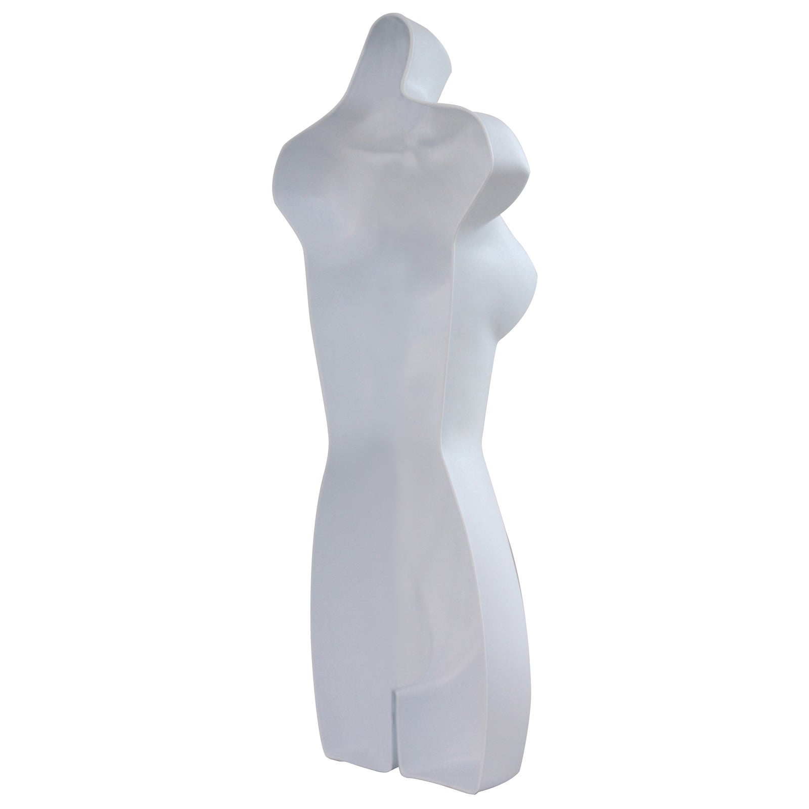 Female Full Size White Hanging Body Form Display Mannequin hollow back