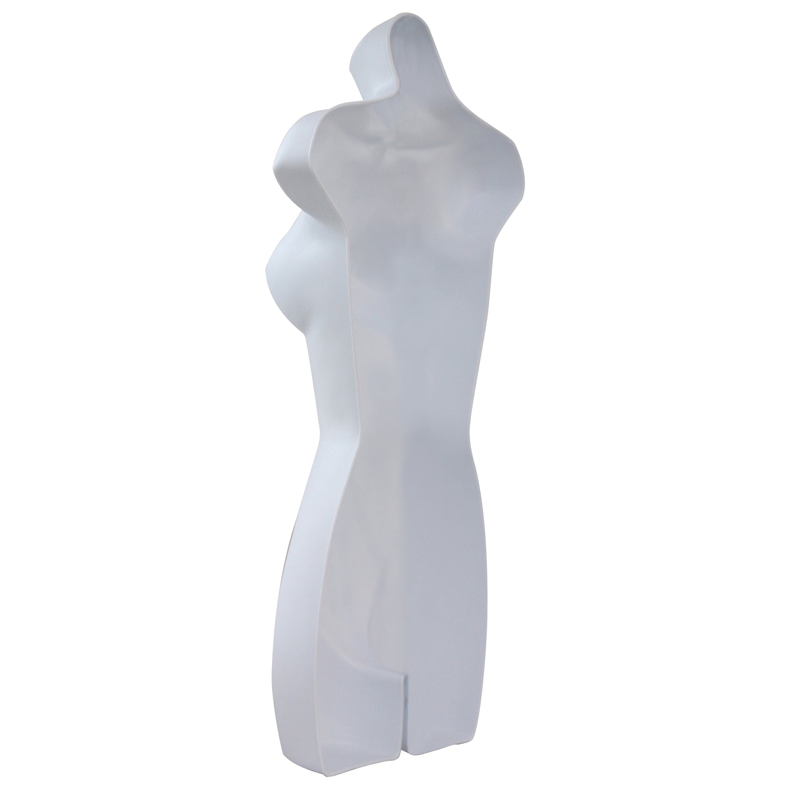 Female Full Size White Hanging Body Form Display Mannequin back side