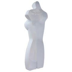 Female Full Size White Hanging Body Form Display Mannequin back side