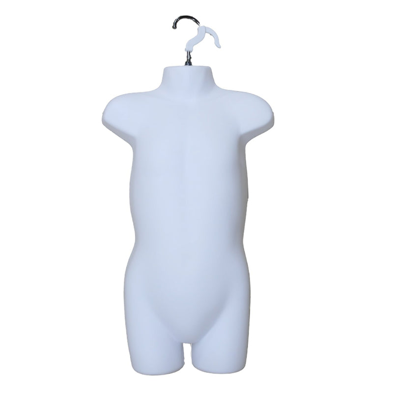 Children’s Hanging Body form Mannequin for Shop Bust Display white