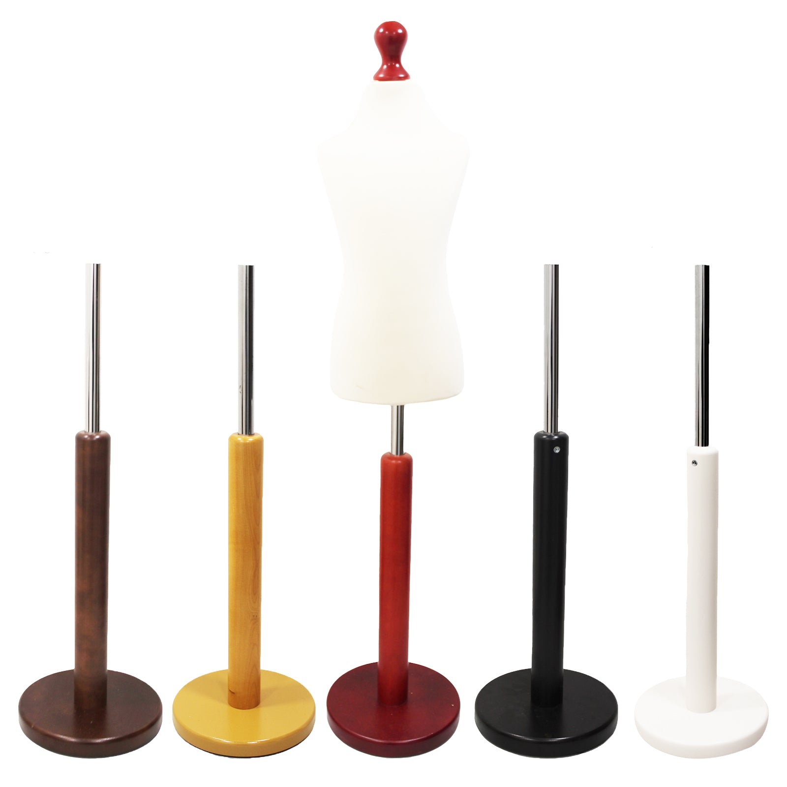 Children's Tailors Mannequin Age 6-8 Years White With Choice of Round Base stands